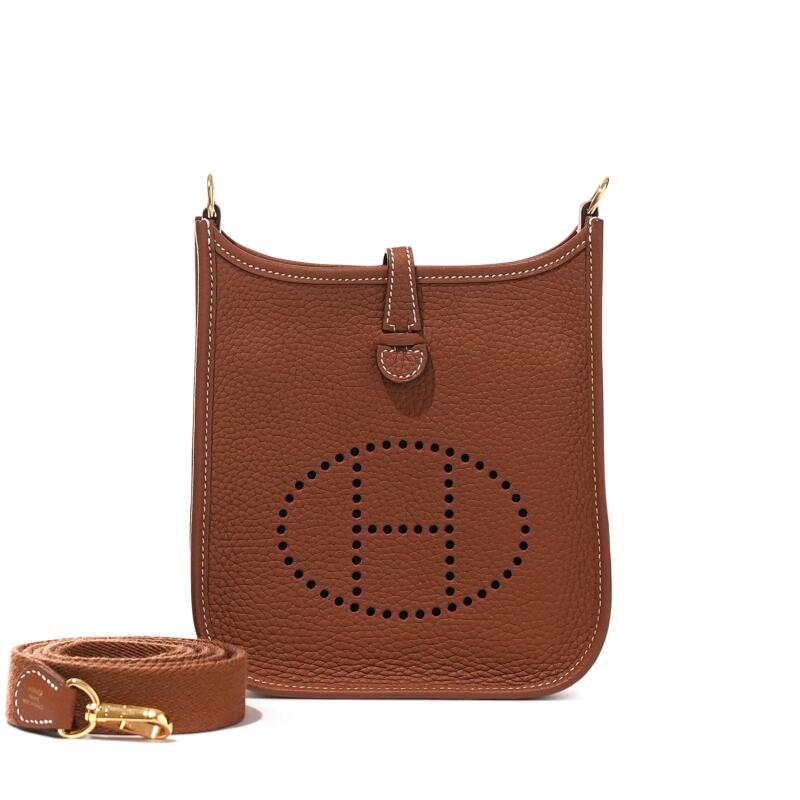 Hermes Gold Clemence Mini Evelyne II TPM 16 Gold Hardware, 2022