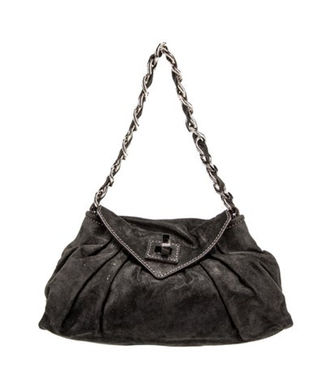Zagliani Suede Shoulder Bag