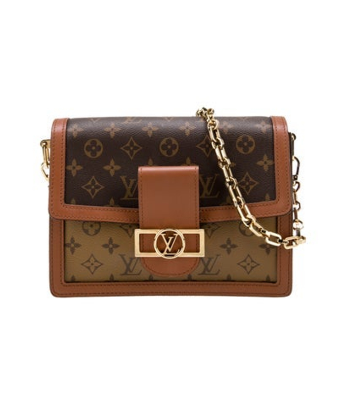 Louis Vuitton Vuitton Lv Monogram Monogram Reverse Canvas Mm Dauphine Bag