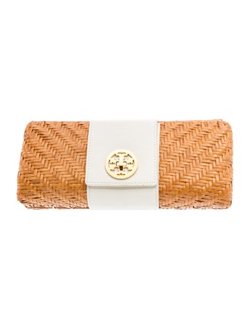 Tory Burch Straw Clutch