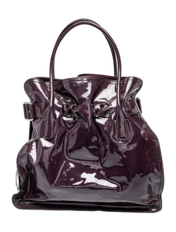 Patent Leather Top Handle Bag Vintage