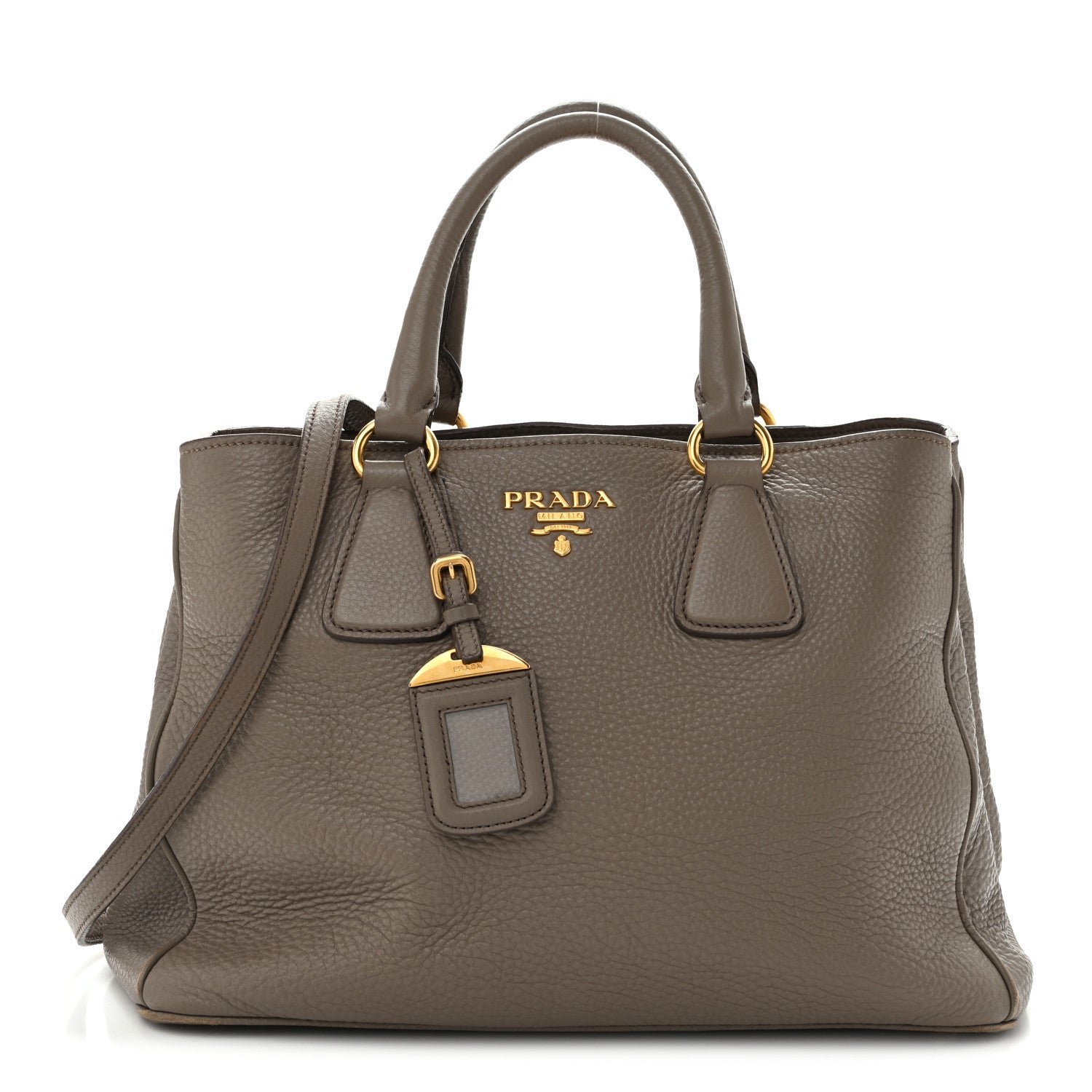 Prada Vitello Daino Tote Argilla