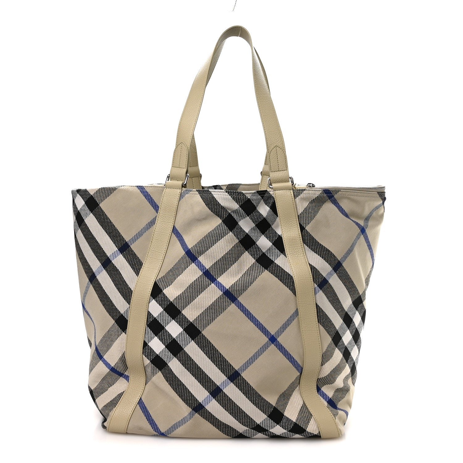 Burberry Jacquard Check Festival Tote Lichen