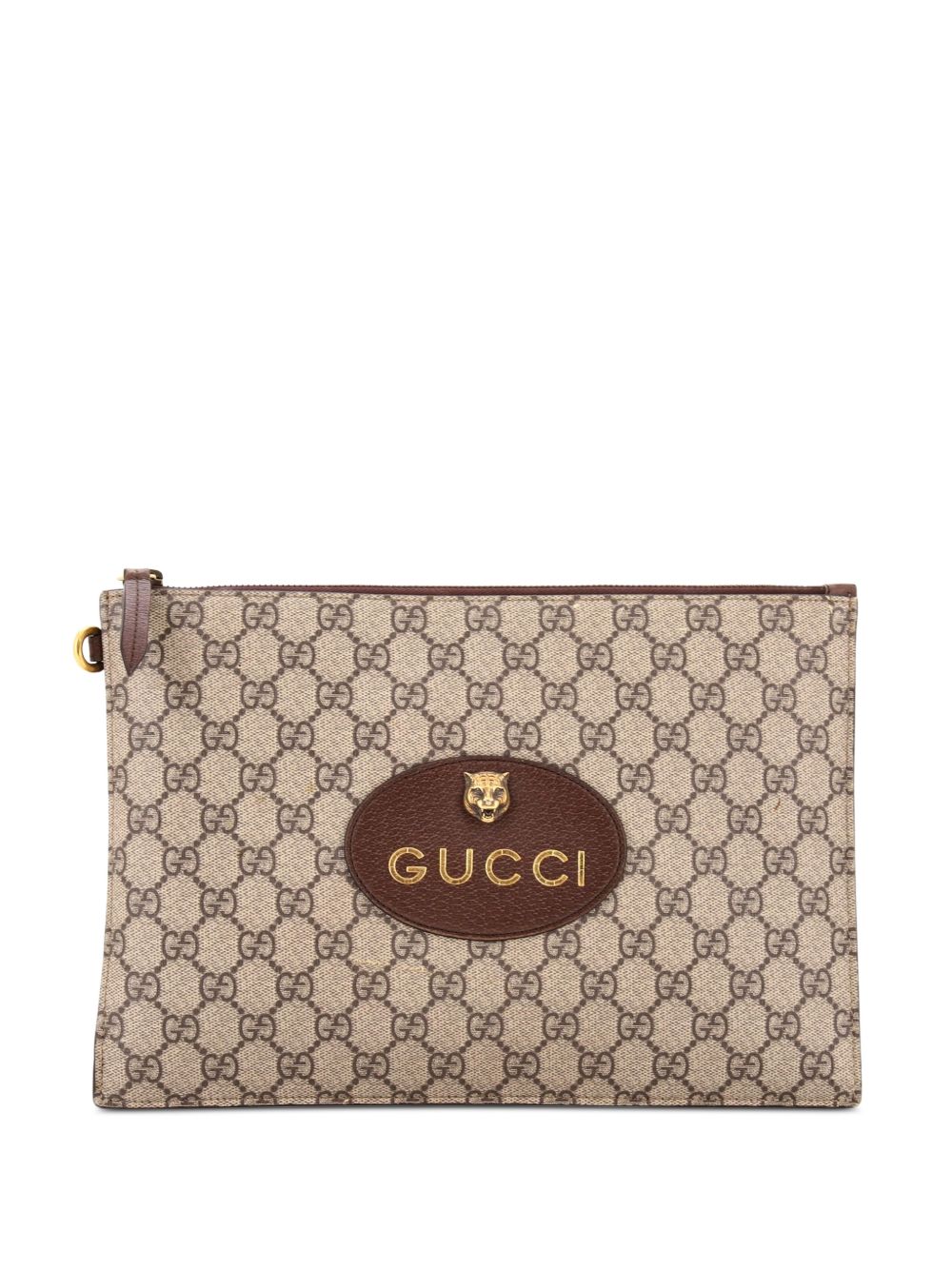 Neo Vintage Wristlet Pouch GG Coated Canvas clutch bag