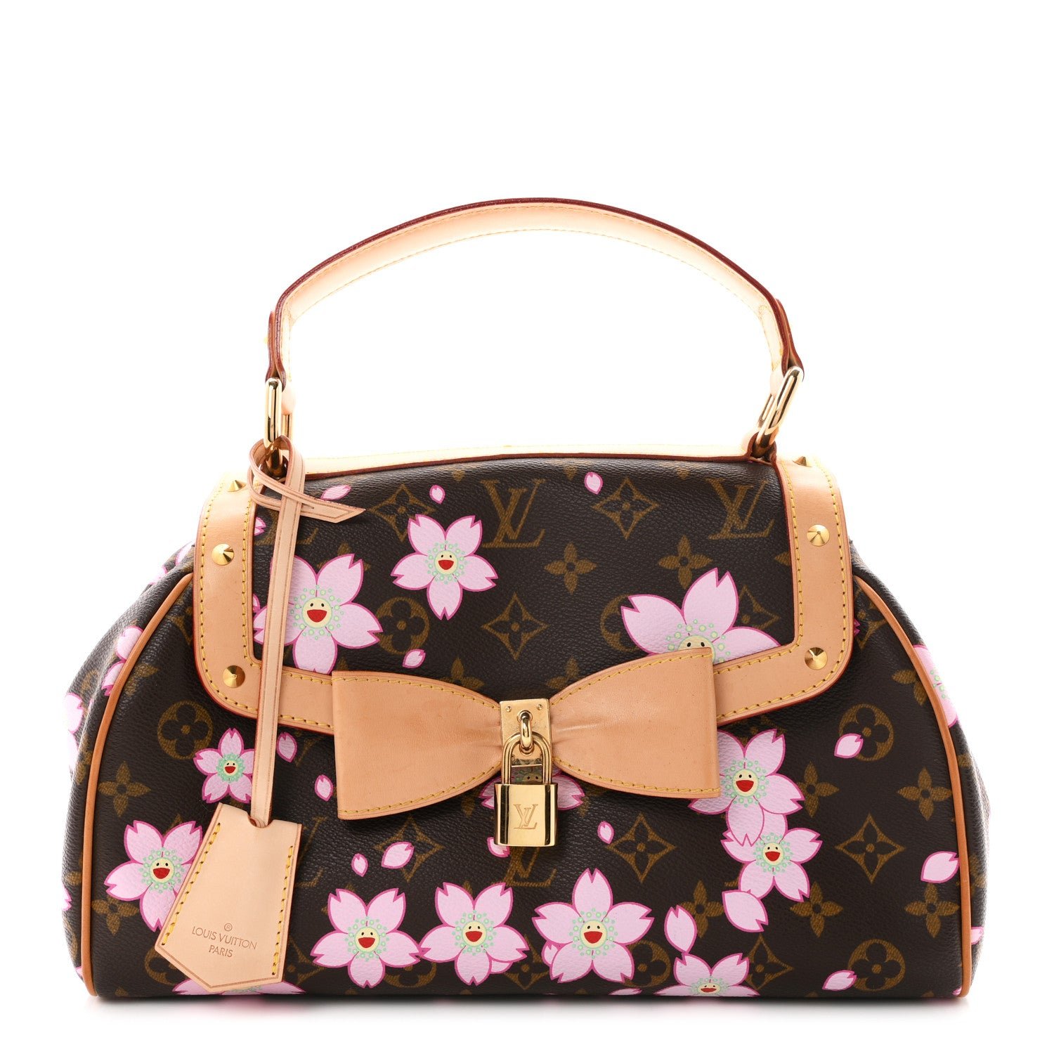 Louis Vuitton Monogram Cherry Blossom Sac Retro Bag Brown