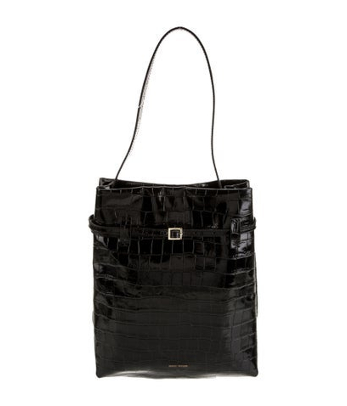 Manu Atelier Atelier Embossed Leather Shoulder Bag