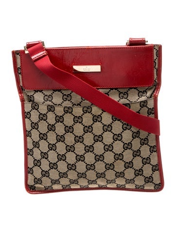 GG Canvas Flat Canvas Messanger bag Vintage