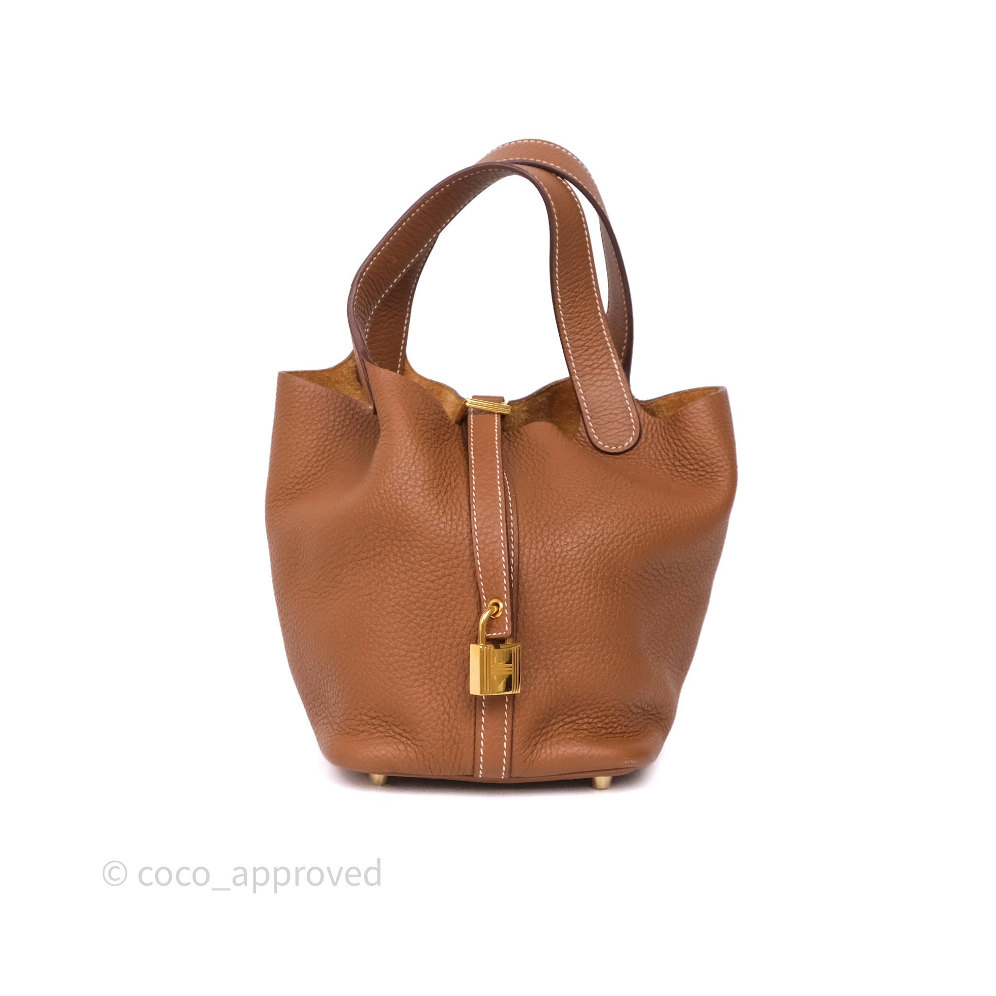 Hermès Picotin 18 Gold 37 Clemence Gold Hardware