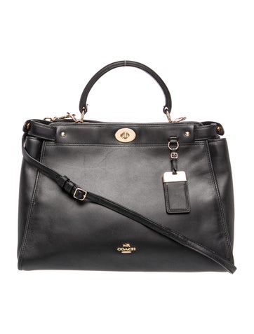 Leather Top Handle Bag