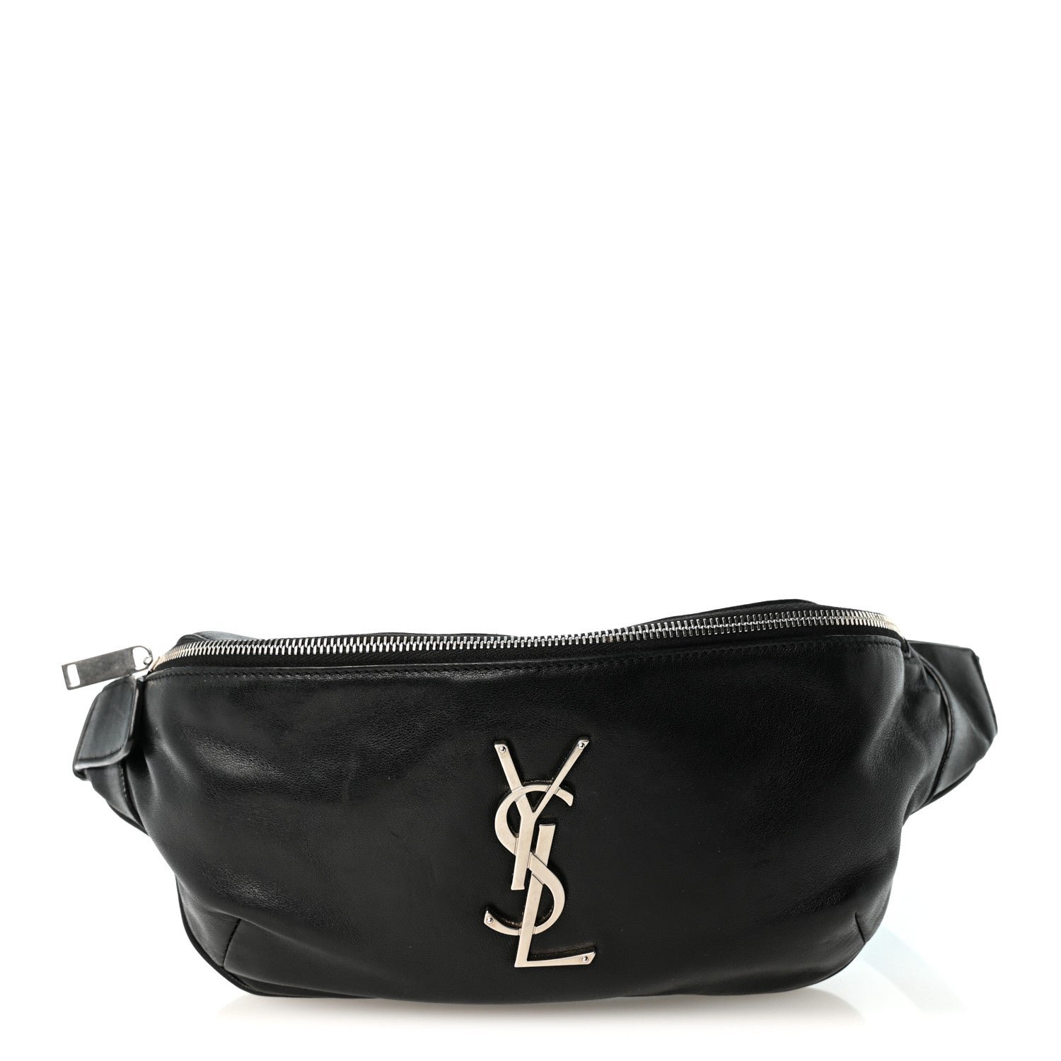 Saint Laurent Calfskin Monogram Belt Bag Black