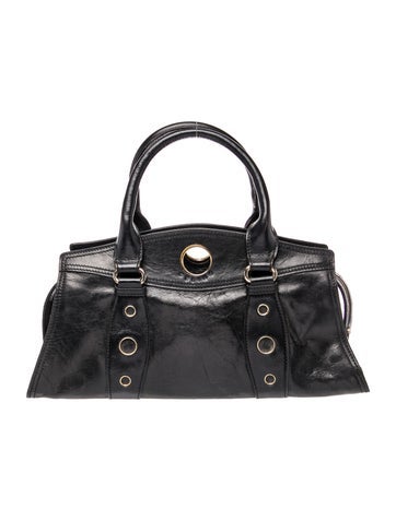 Leather Top Handle Bag