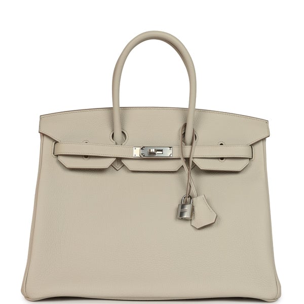Hermes Birkin 35 Beton Togo Palladium Hardware