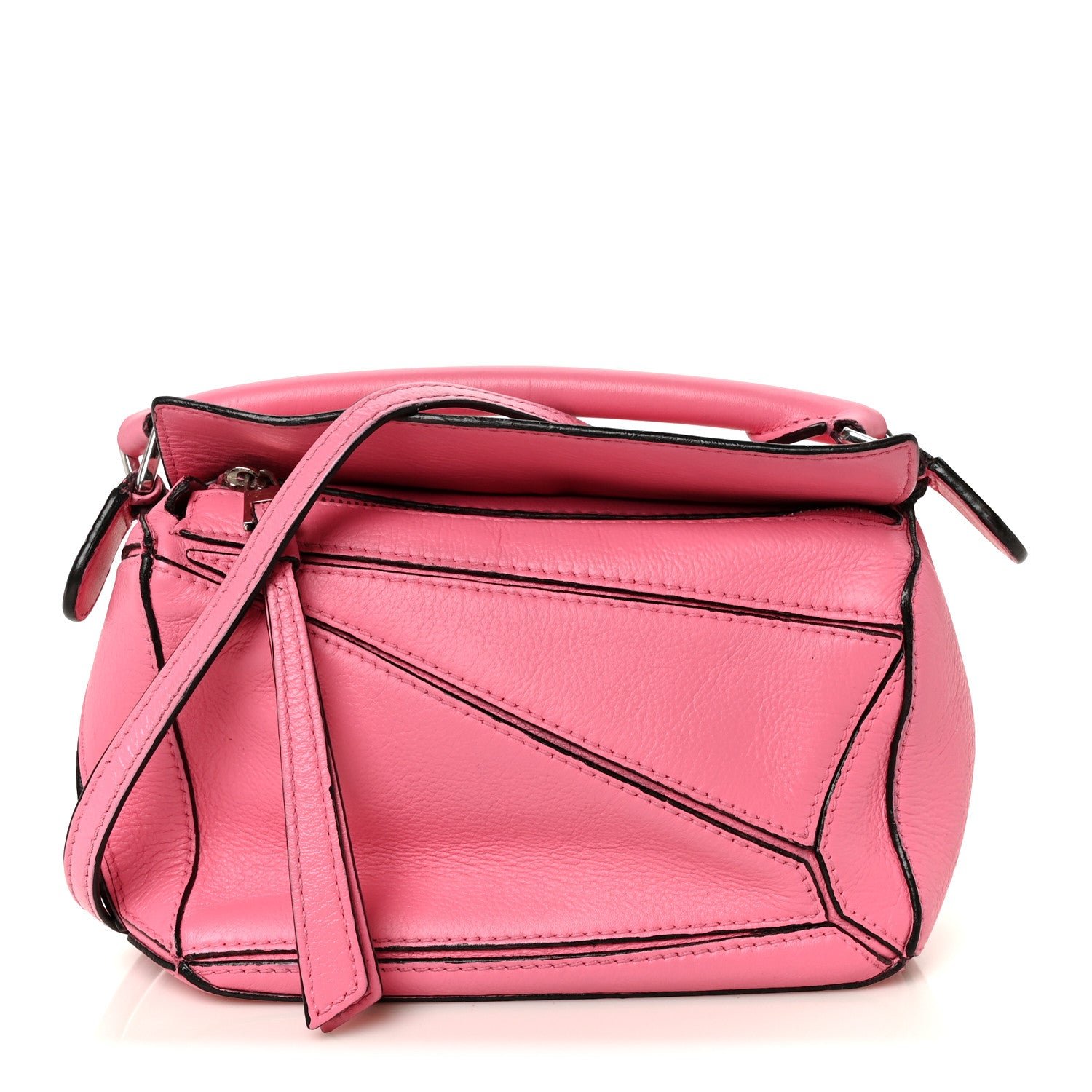 Loewe Calfskin Mini Puzzle Bag Wild Rose