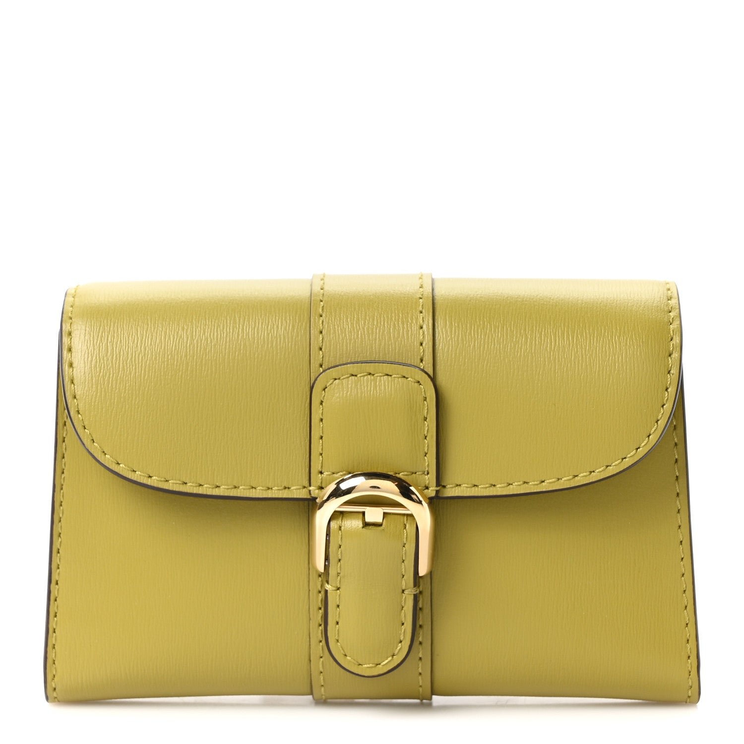 Delvaux Delvaux Box Calfskin Brillant Card Holder Kiwi