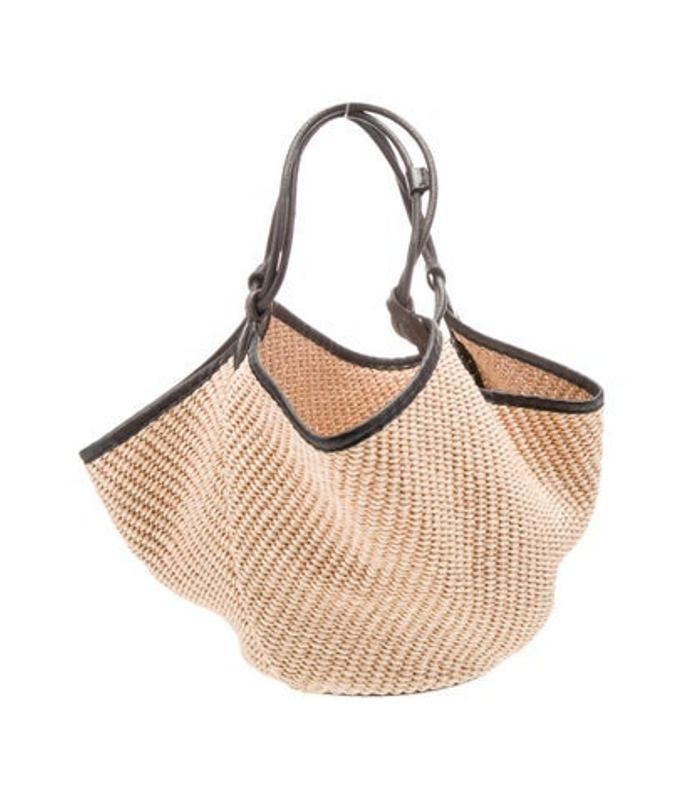 Khaite Raffia Top Handle Bag
