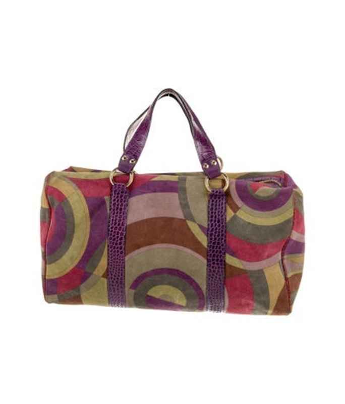 Emilio Pucci Pucci Suede Top Handle Bag