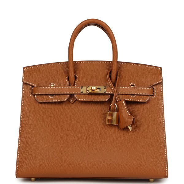 Hermes Hermes Birkin Sellier 25 Gold Epsom Gold Hardware