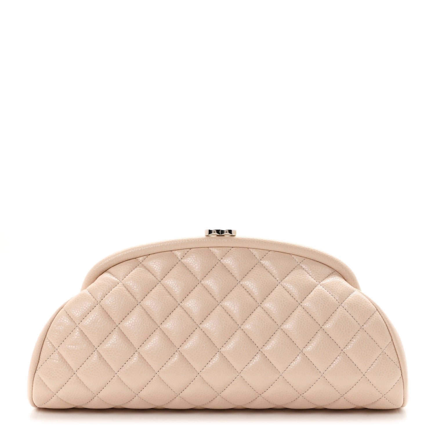 Chanel Caviar Quilted Timeless Clutch Light Pink