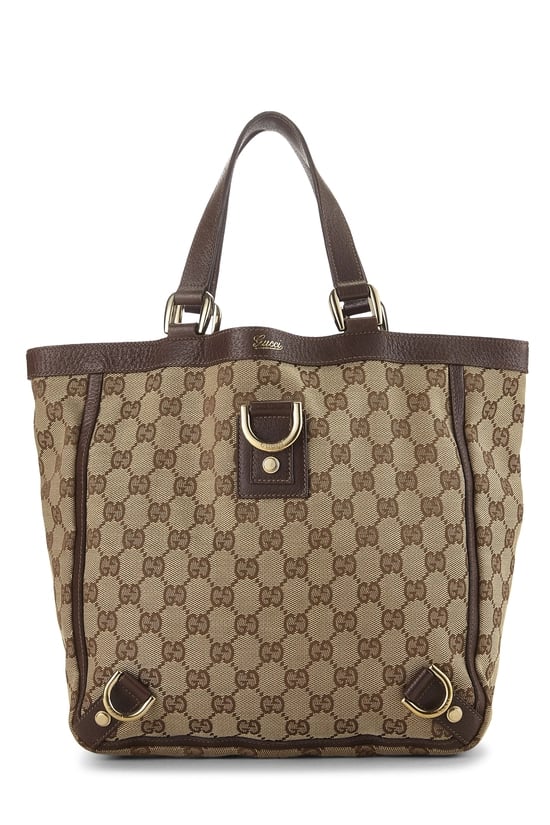 Original GG Canvas D-Ring Abbey Tote Small