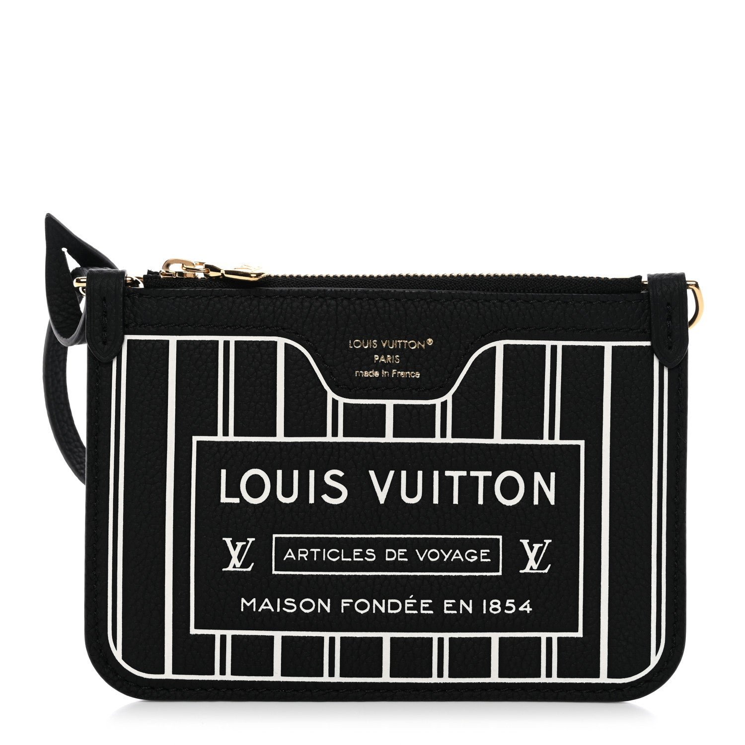 Louis Vuitton Louis Vuitton Calfskin Neverfull Inside Out BB Pochette Black