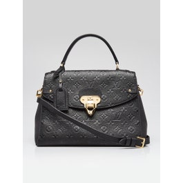 Louis Vuitton Black Monogram Empreinte Leather Georges MM Bag