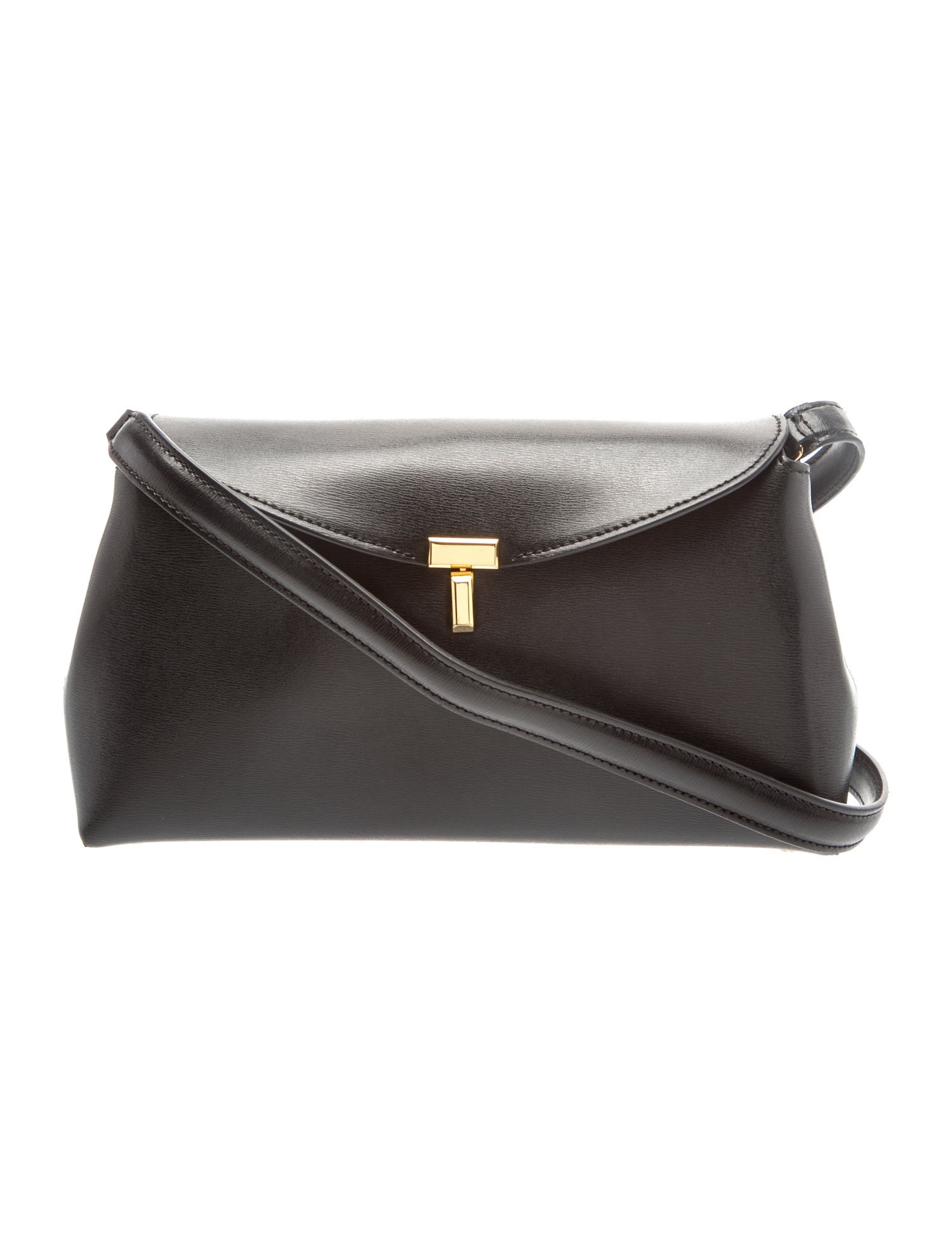 Leather T-Lock Leather Clutch Small