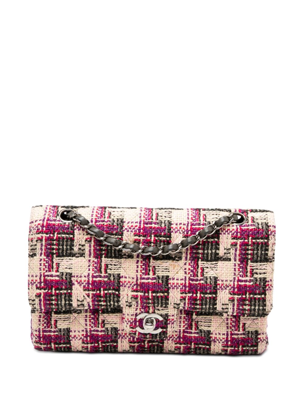 2004-2005 Medium Classic Tweed Double Flap shoulder bag