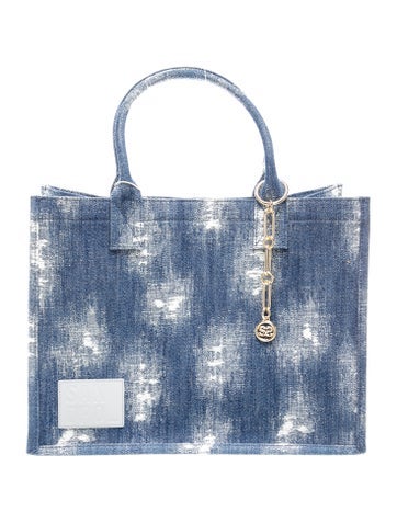 Denim Top Handle Bag w/ Tags