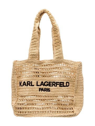 Karl Lagerfeld Raffia Tote
