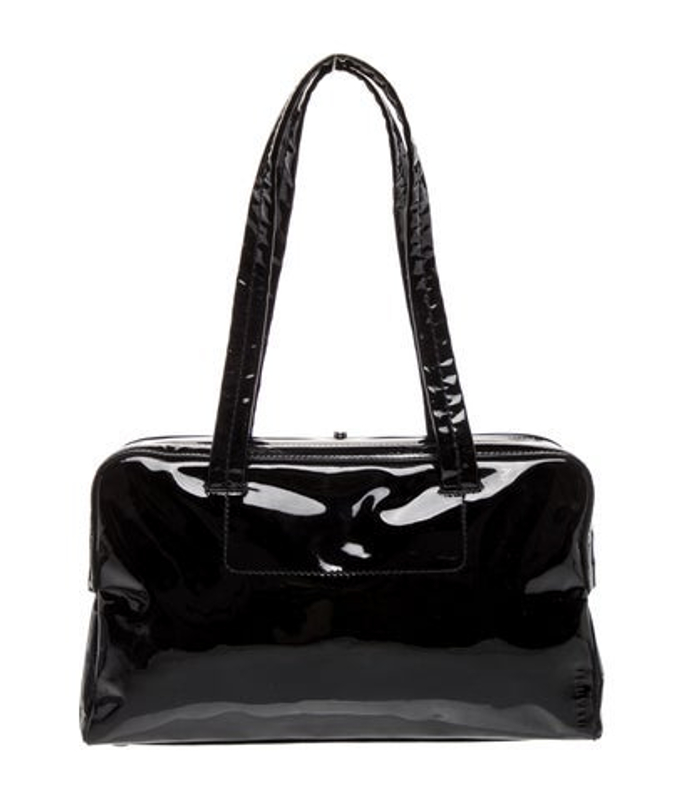 Jil Sander Sander Patent Leather Shoulder Bag