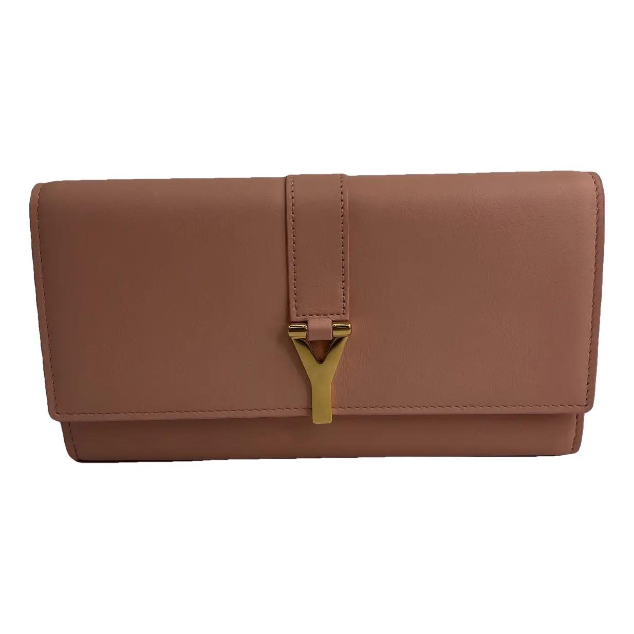 Leather clutch bag