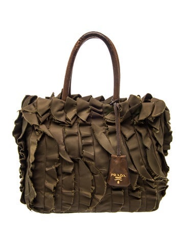 Tessuto Nylon Top Handle Bag