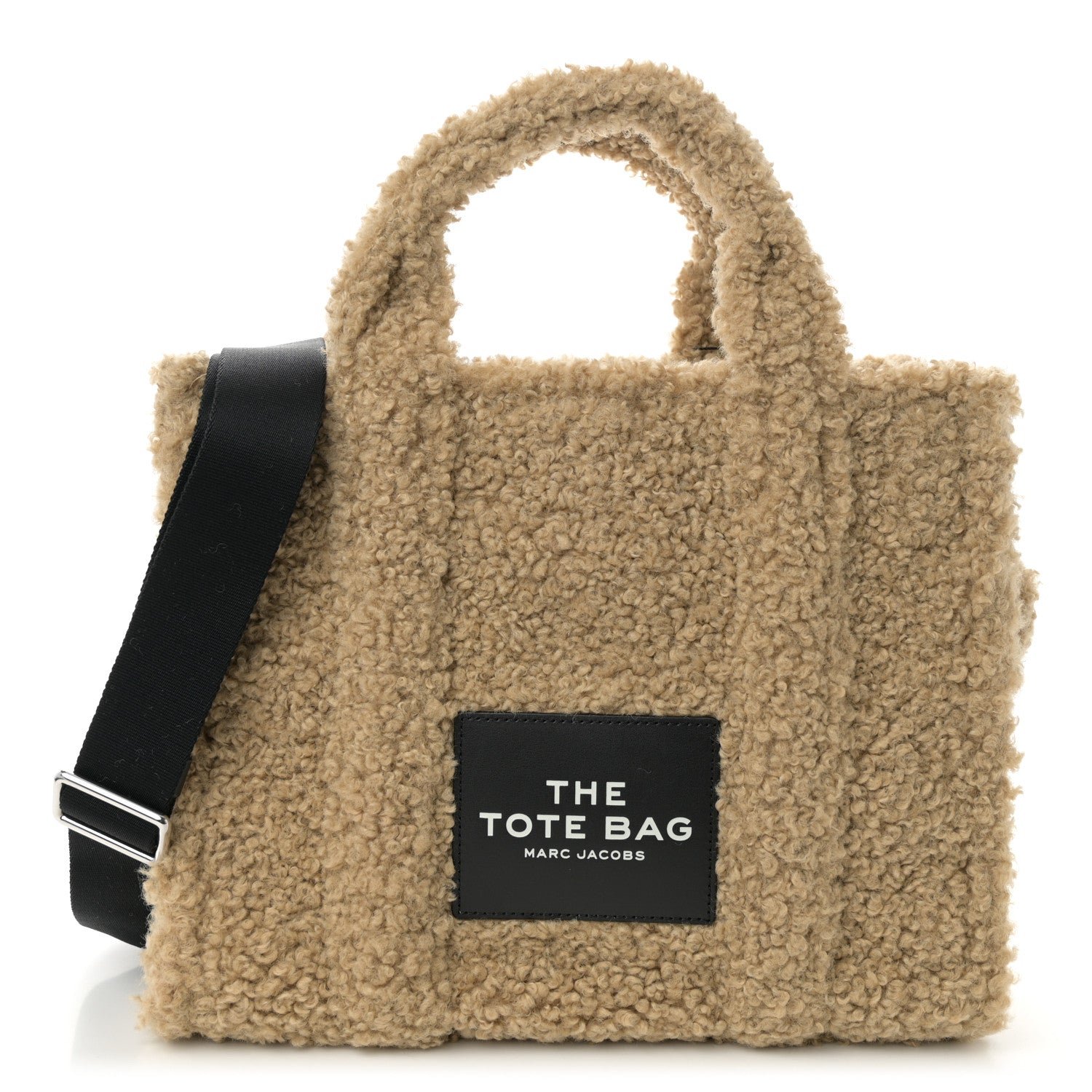 Marc Jacobs Polyester Cotton Small The Teddy Traveler Tote Bag Beige