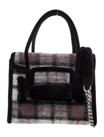 Wool Tartan Velluto-Trimmed