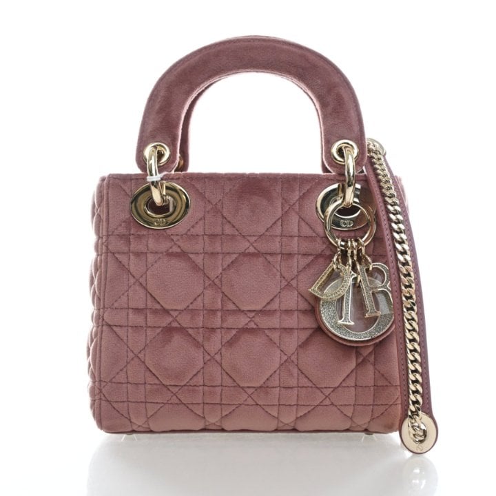 Christian Dior Mini Velvet Lady Dior
