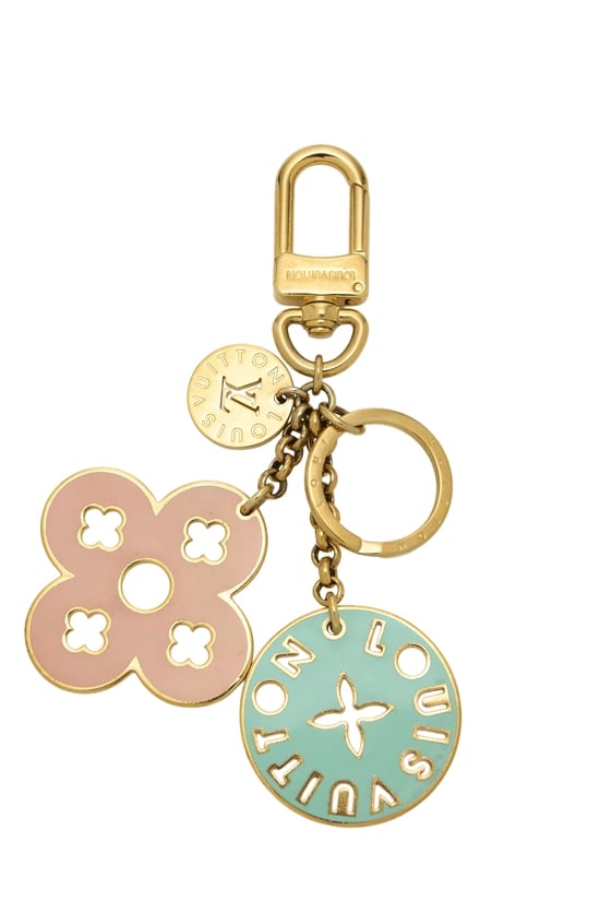 Multicolor Enamel Porte Cles Looping Monogram Bag Charm