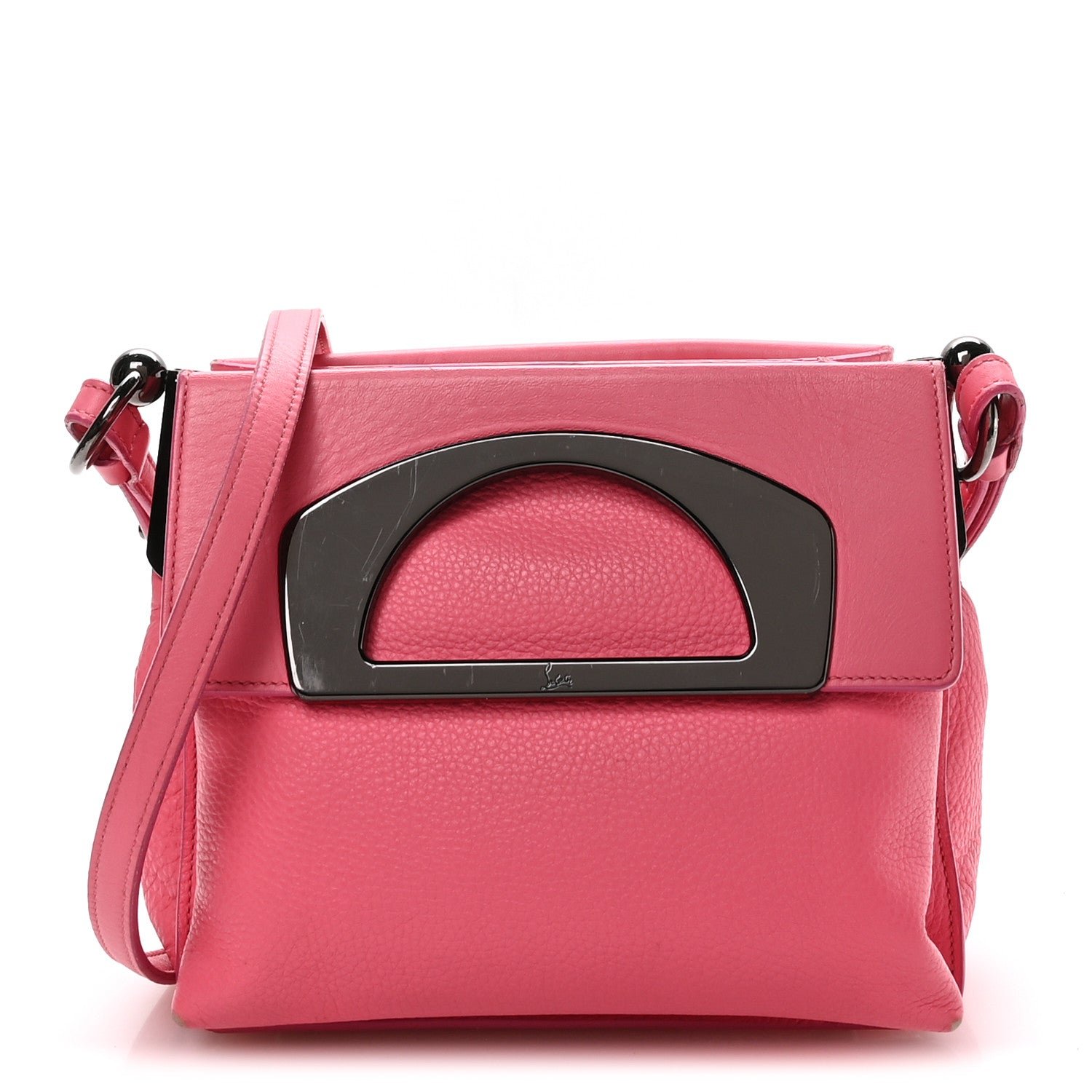 Christian Louboutin Christian Louboutin Grained Calfskin Passage Messenger Pink