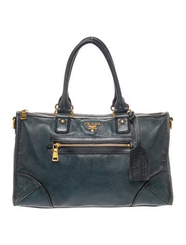 Vitello Daino Leather Top Handle Bag