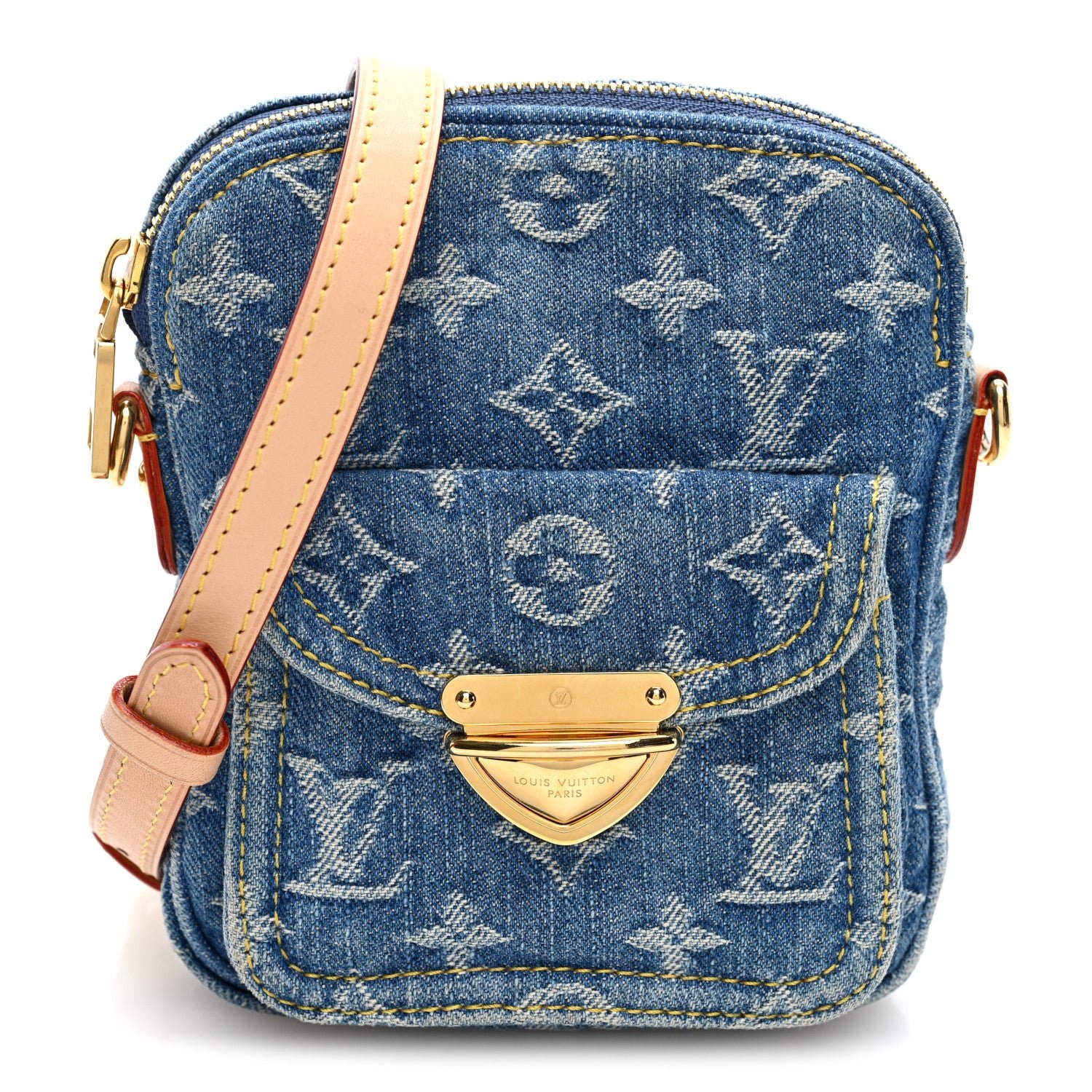 Louis Vuitton Denim Fairfax Pochette Blue