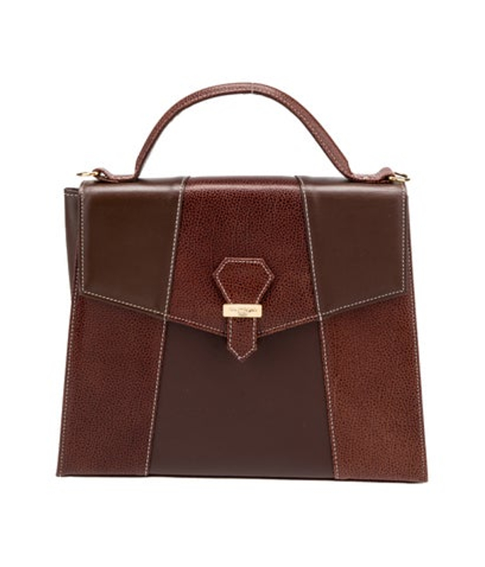 Courreges Leather Top Handle Bag