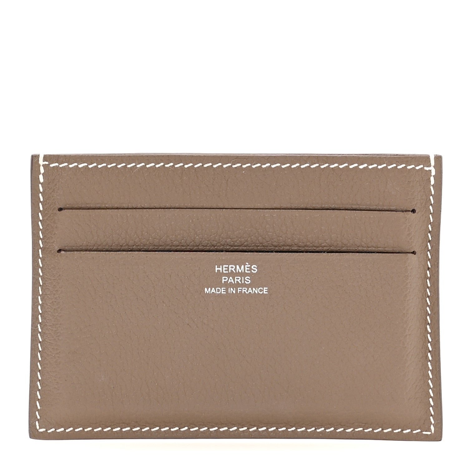 Hermes Evercolor Citizen Card Holder Etoupe