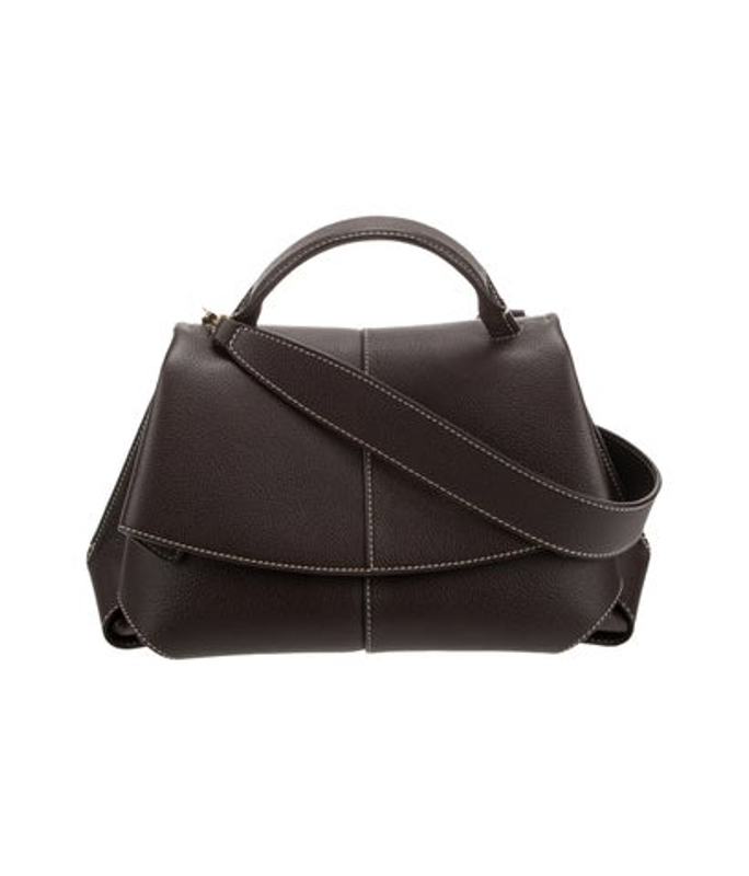 Polene Leather Top Handle Bag