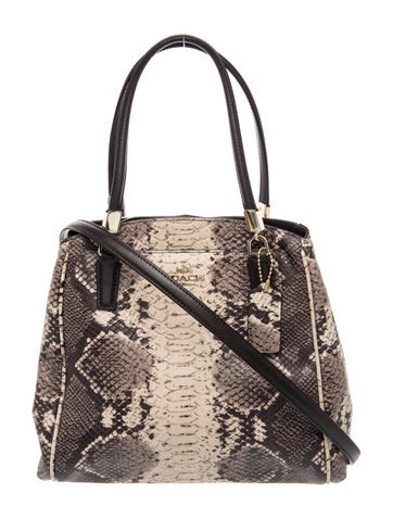 Embossed Leather Top Handle Bag