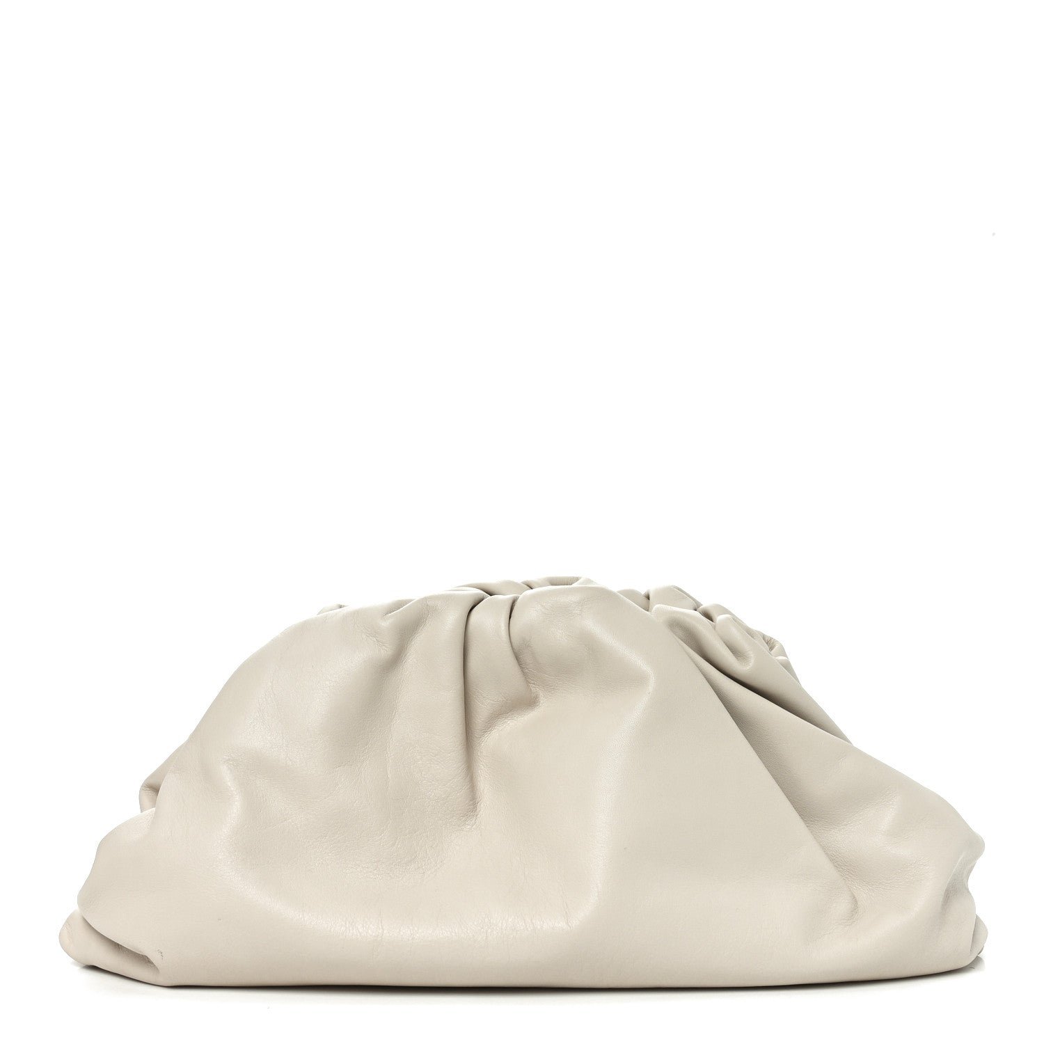 Bottega Veneta Smooth Butter Calf The Pouch Oversized Clutch Plaster