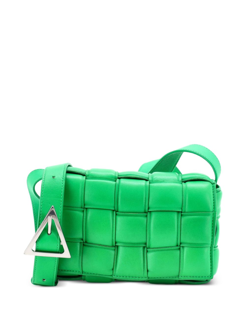 Cassette Padded Maxi Intrecciato Leather Small crossbody bag