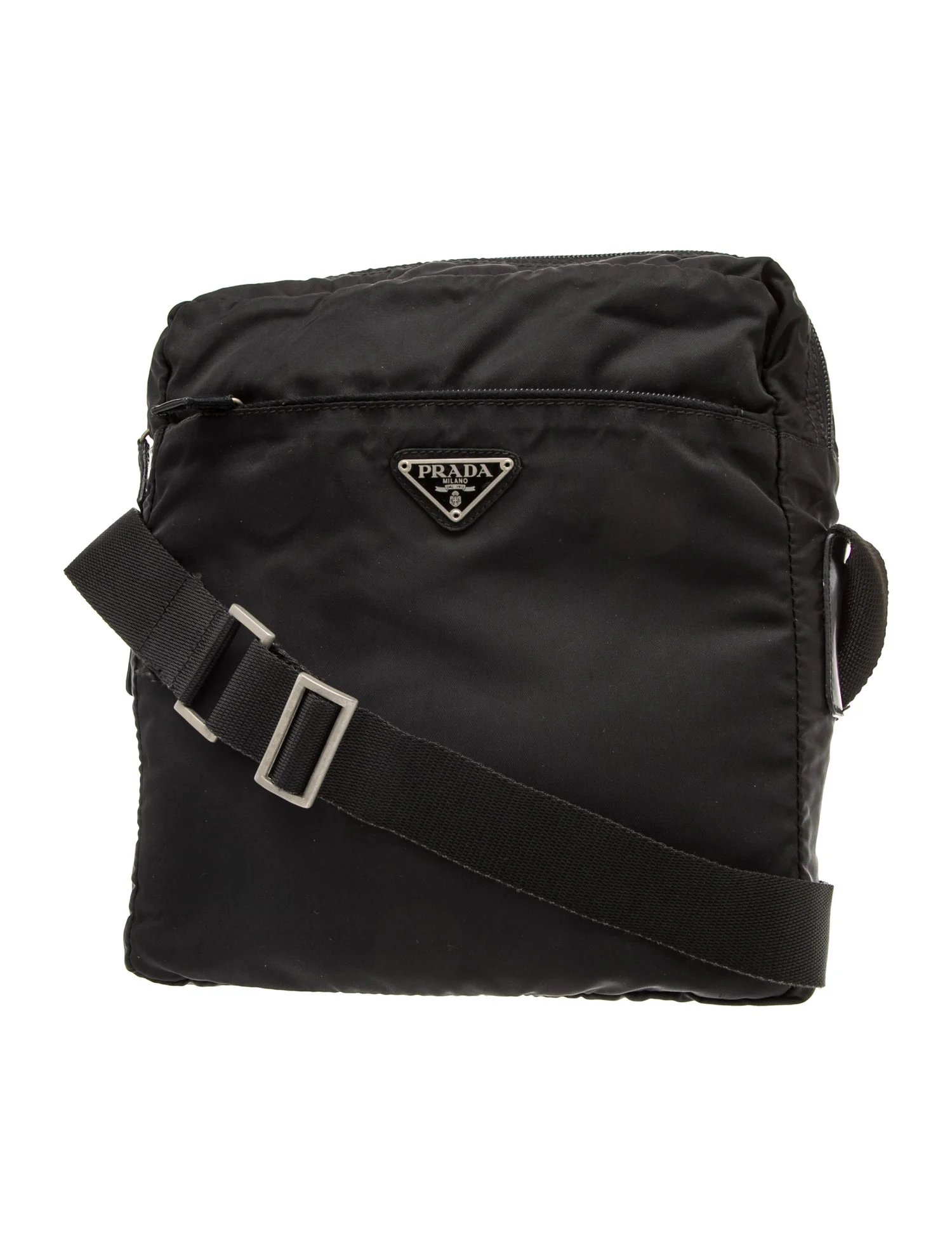 Enameled Metal Triangle Crossbody Bag
