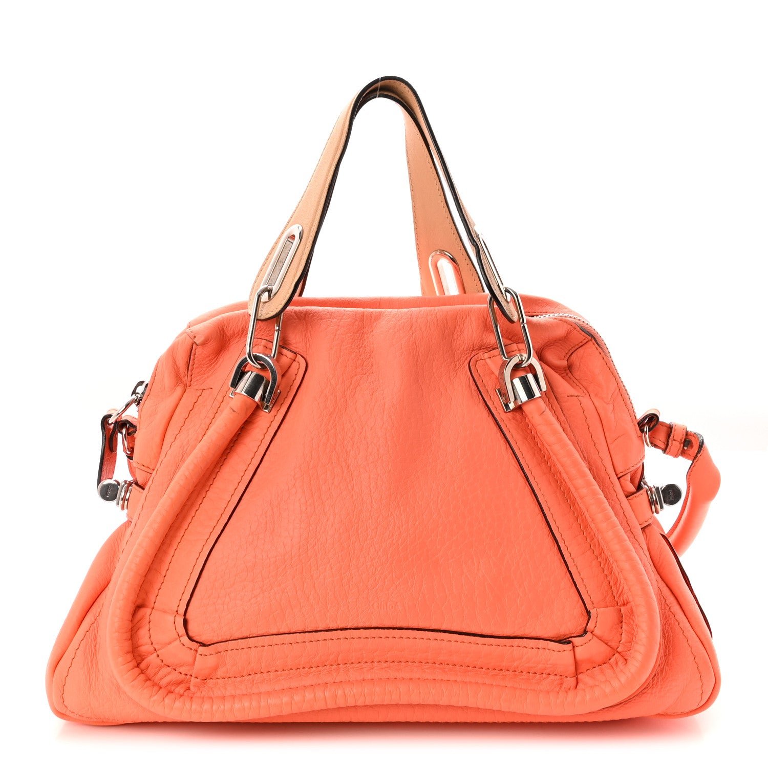 Chloe Calfskin Small Paraty Orange Fizz