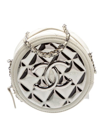 Golden Plate Round Clutch w/ Chain