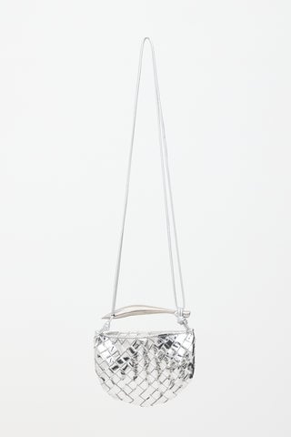 Metallic Patent Mini Sardine Bag