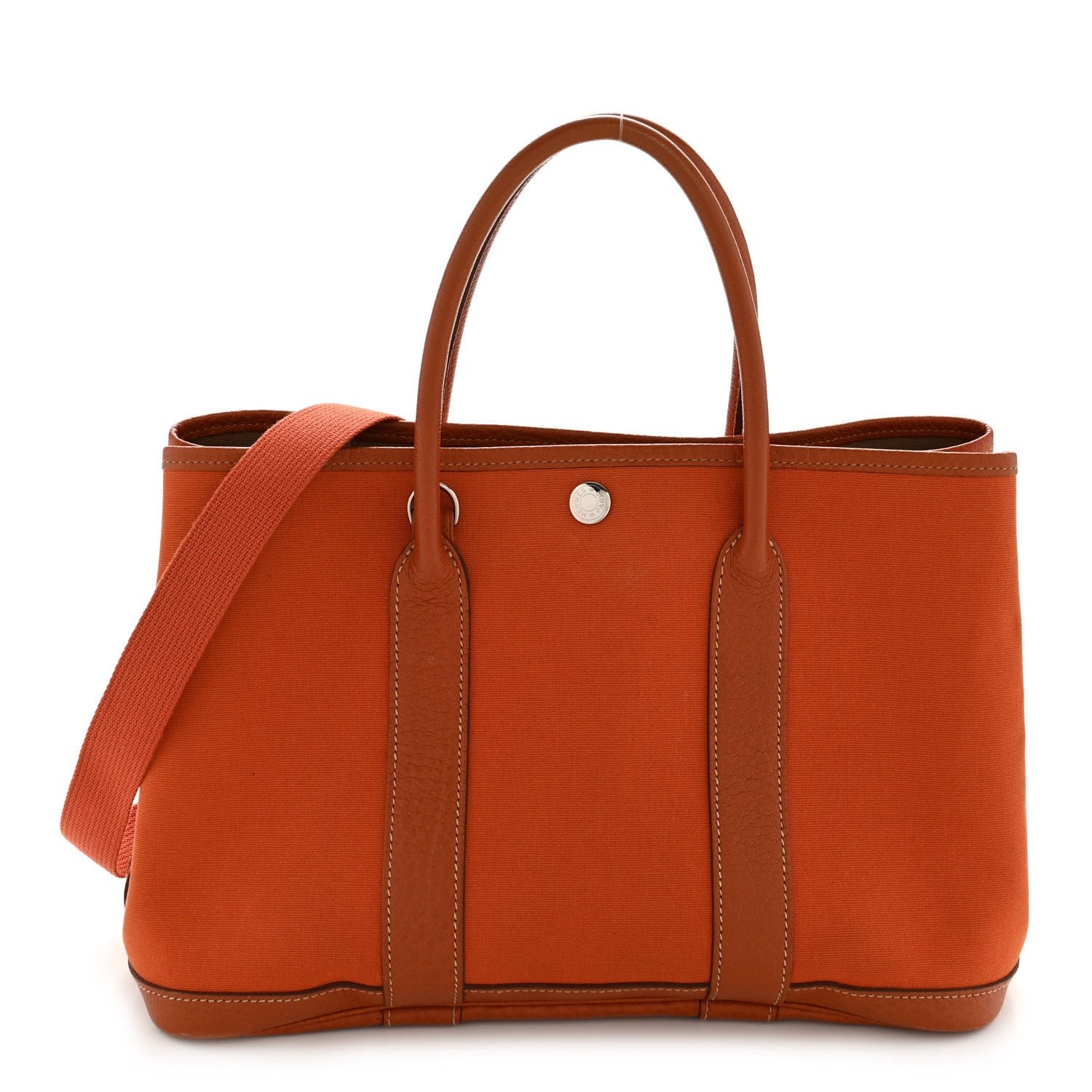 Hermes Toile Buffle Garden Party 30 TPM Potiron